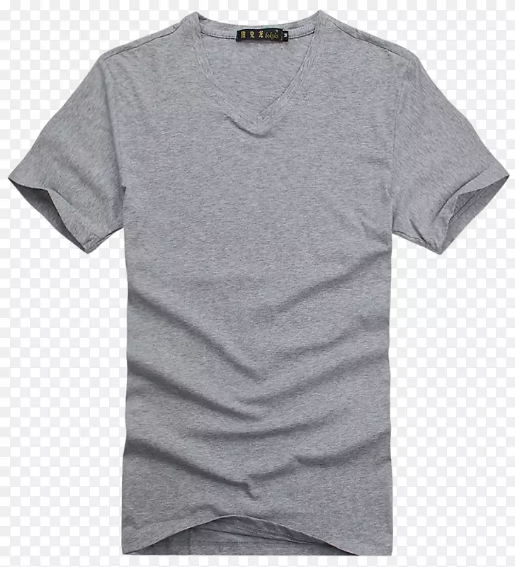 t恤灰色袖子设计师-浅灰色t恤