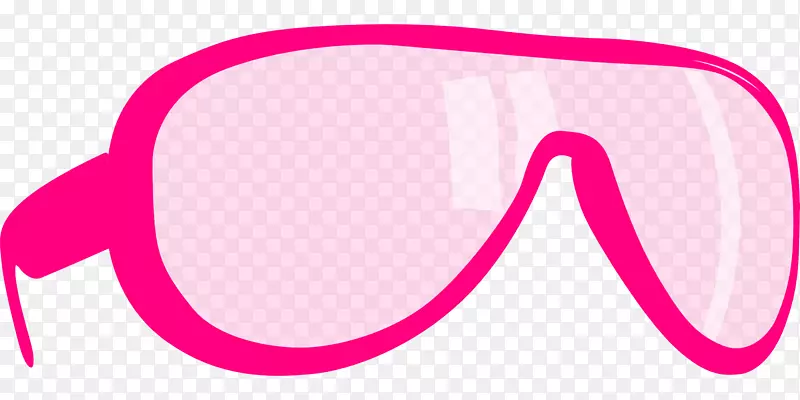 粉红眼镜剪贴画-粉红眼镜