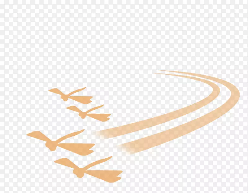角纹-黄蜻蜓曲线装饰图案