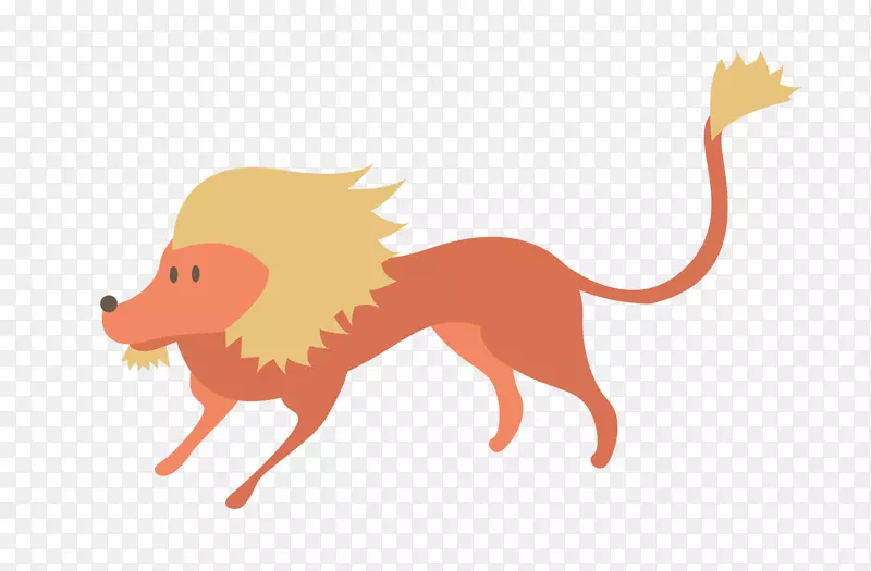 狮子美洲豹夹艺术-创意卡通狮子