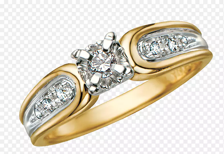 结婚戒指金钻金戒指装饰材料