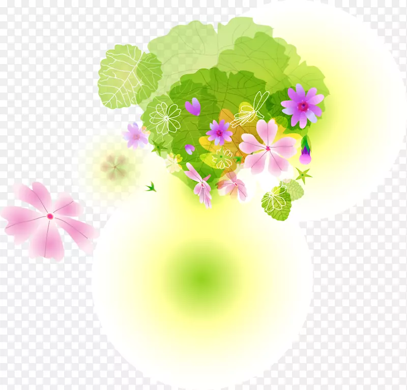 花卉图案设计墙纸.奇幻花