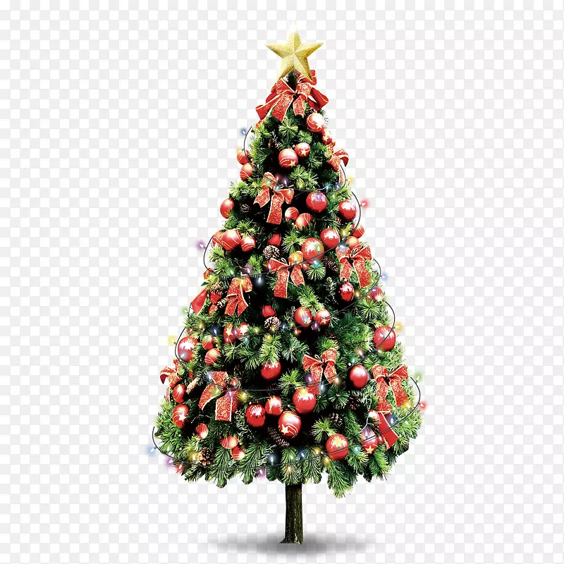 三星星系S5圣诞老人圣诞树壁纸-圣诞树