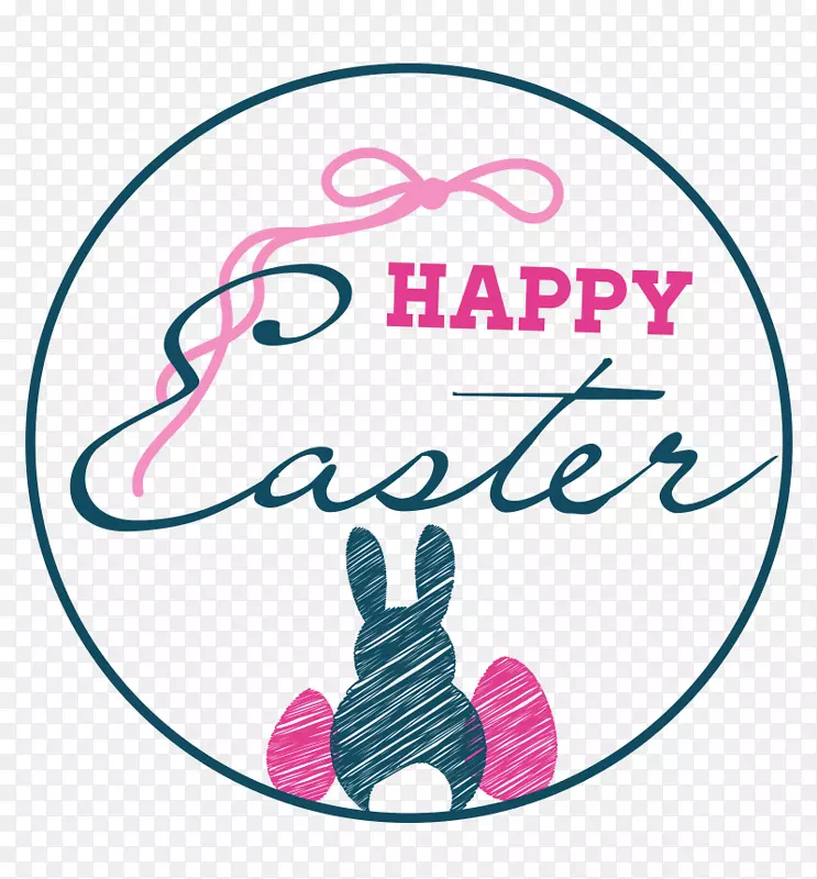 复活节兔子窗夹艺术.粉红色兔子蛋热英式蓝色形状