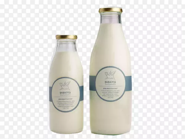 羊奶早餐包装和标签.奶制品玻璃瓶