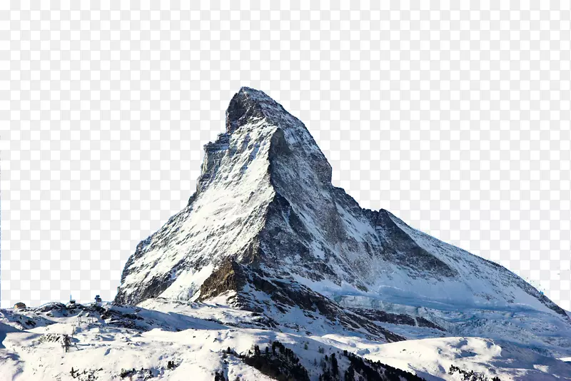 瑞士马特霍恩英国t恤纸-真正的雪山