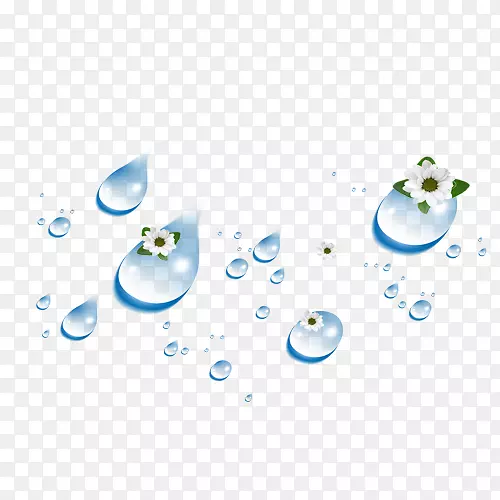 滴水下载-美丽的花水滴