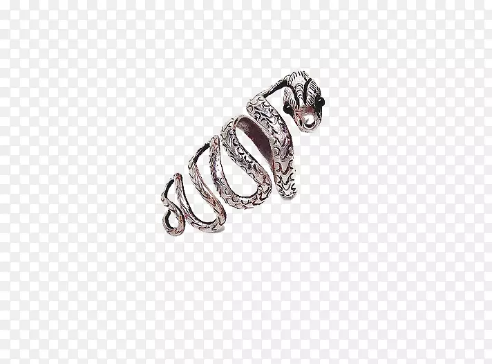 蛇耳环珠宝纯银创意蛇形戒指