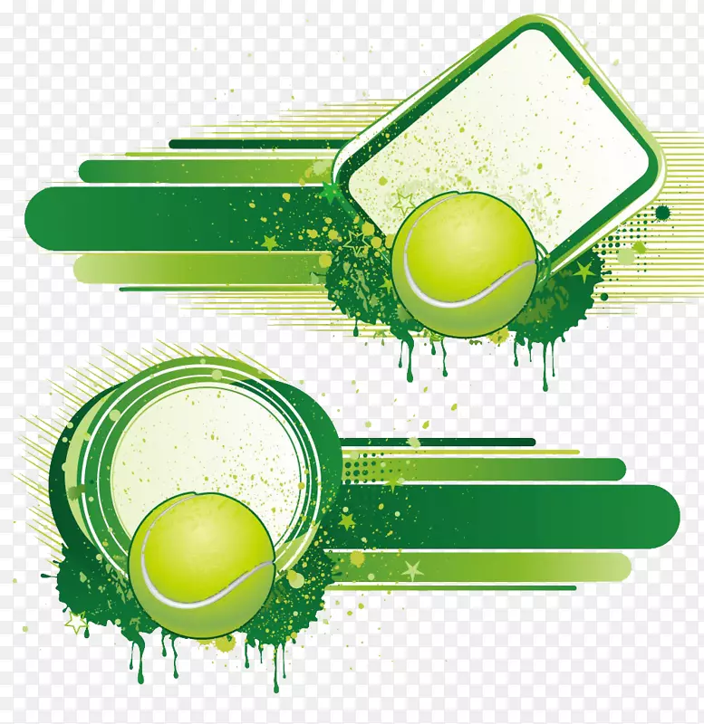 运动版税-免费剪贴画-棒球形状绿色标题栏装饰