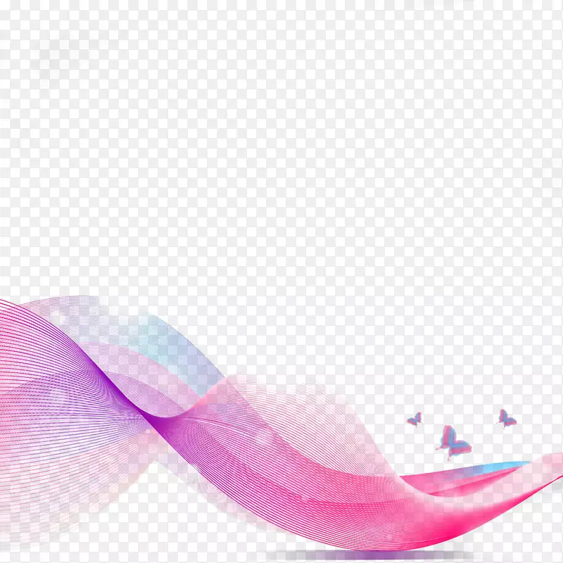 粉红曲线抽象计算机文件-粉红抽象创作曲线ppt