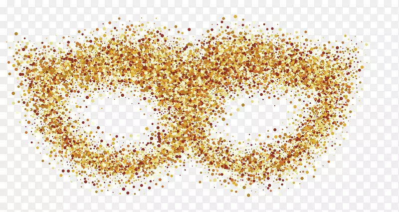 金粒子计算机文件-豪华金粒子掩膜碎片载体png
