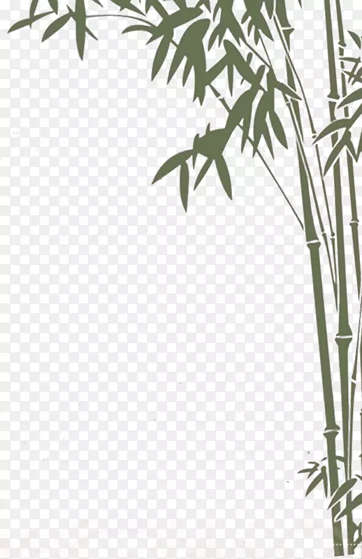 月饼模板.竹子装饰图案