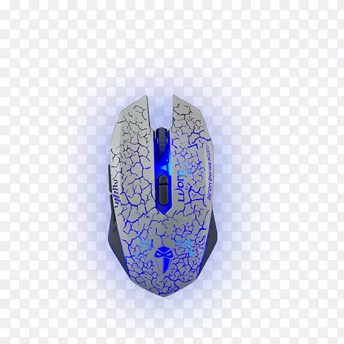 钴蓝技术字体-蓝色发光游戏鼠标