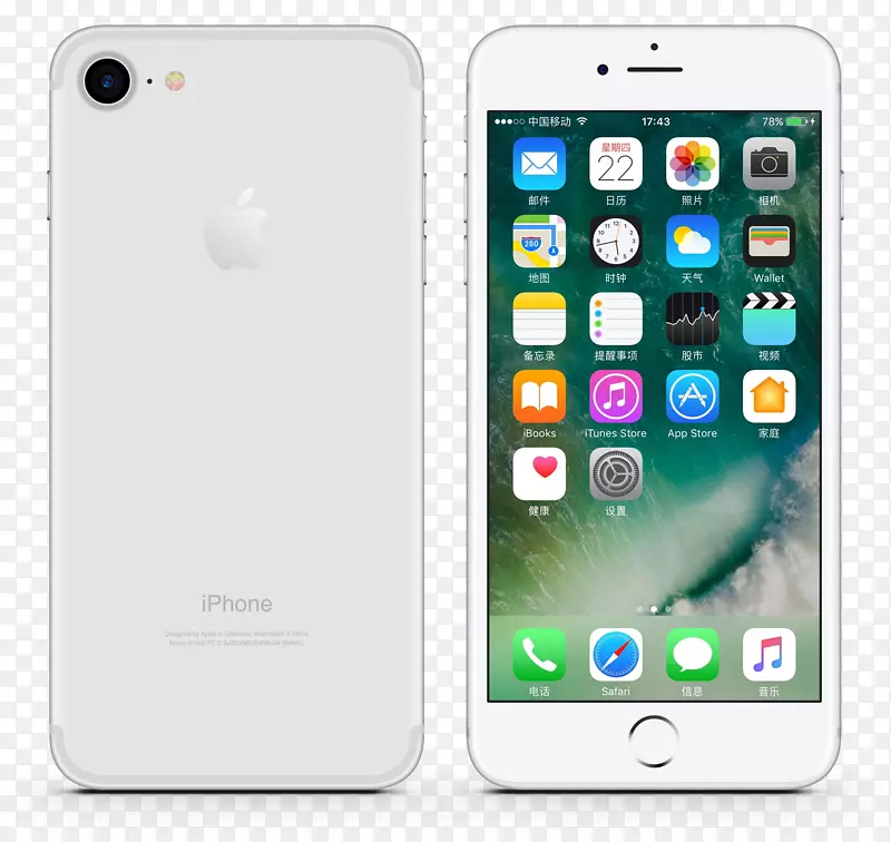 iphone 4 iphone 6s iphone 6加上电话iphone 7-银苹果手机7