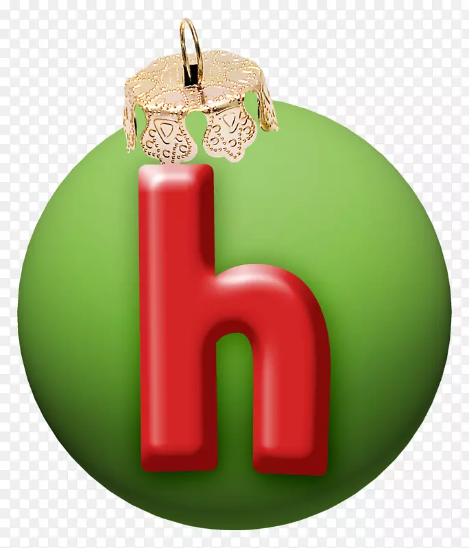 圣诞节字体-圣诞字母h