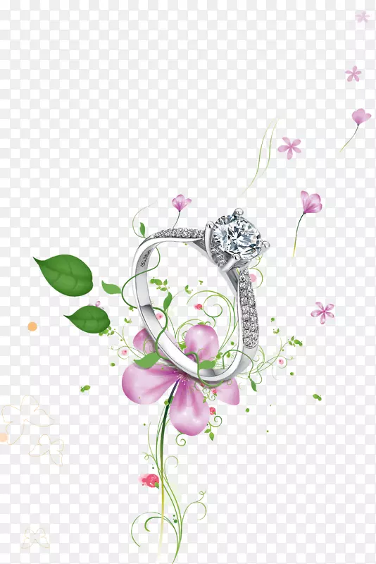 坠入爱河-结婚戒指-钻石戒指