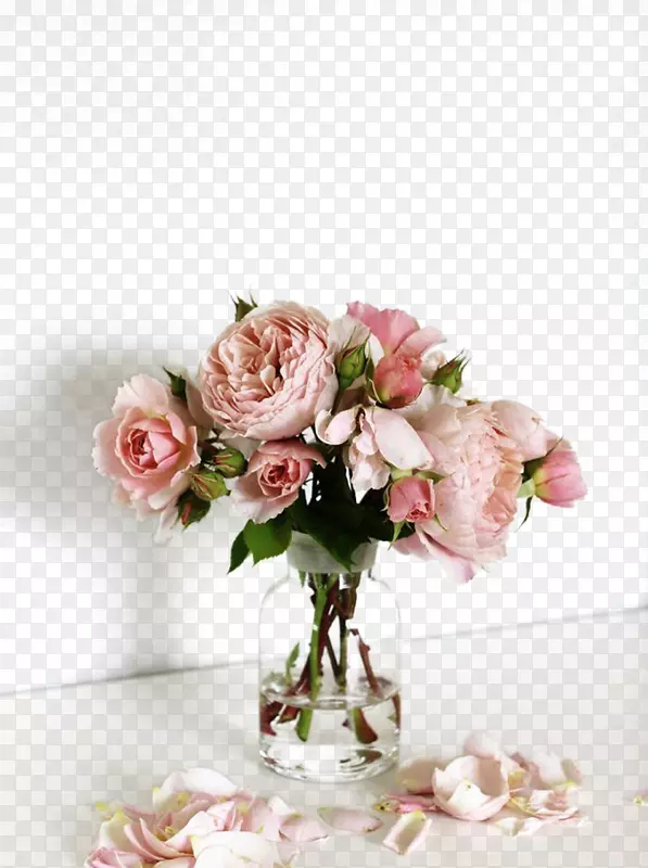 花束花瓶玫瑰玻璃花
