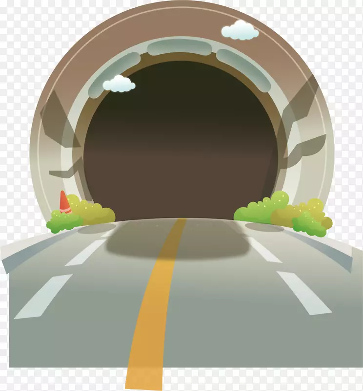 隧道动画插图.隧道PNG元素