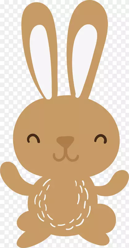 兔夹艺术-棕色兔载体