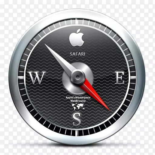 Safari苹果图标图像格式图标黑色指南针