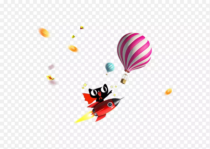 奥多比烟花-lynx火箭氦气气球