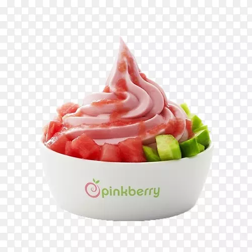 冰淇淋冻酸奶果汁水果意大利波斯科草莓沙拉模型