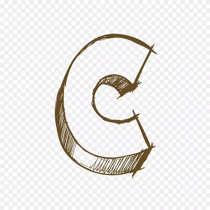 字母c-手绘字母c