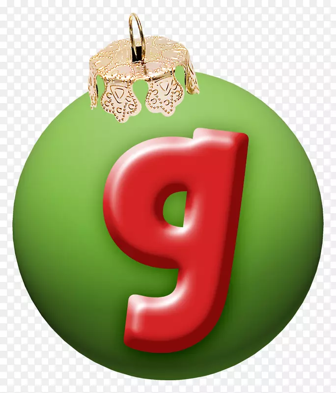 圣诞节字母g-圣诞字母g