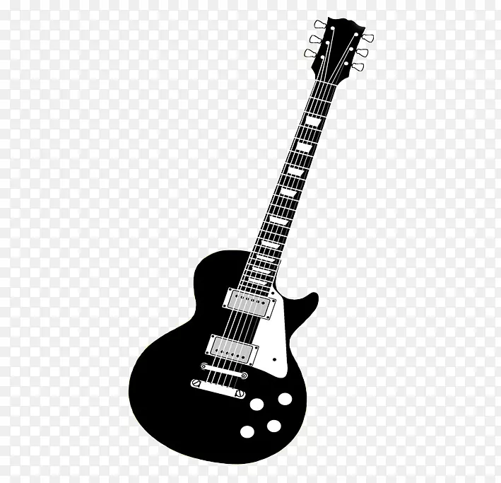 电吉他-老式吉他-黑色吉他