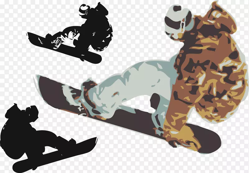 滑雪极限运动-滑板