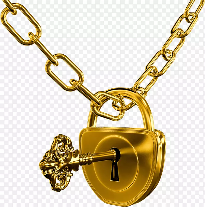 钥匙扣锁门-金锁钥匙