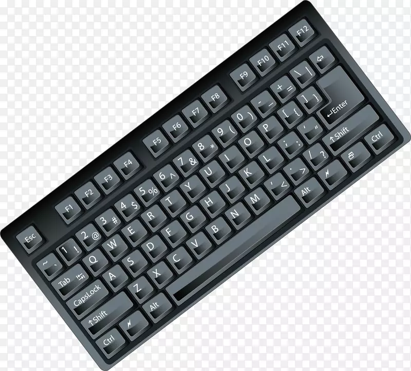 计算机键盘空格键.黑色键盘计算机部件