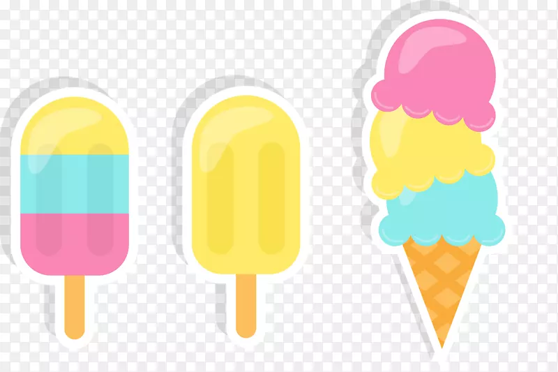 冰淇淋锥图-冰淇淋贴纸