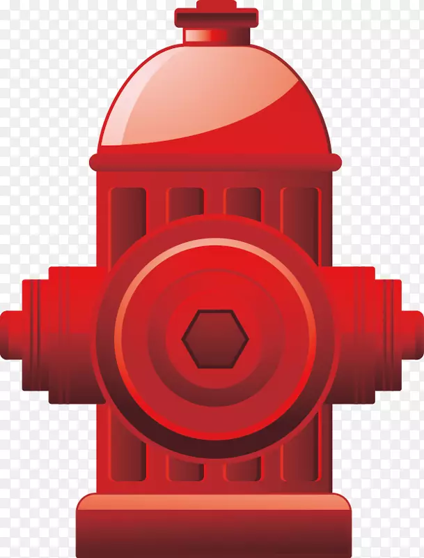 消防栓消防图.红色消防栓