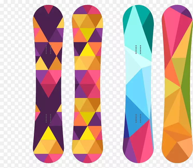 滑雪下载-彩色滑雪板