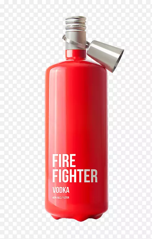 甜瓜消防车酒瓶设计-红色消防栓实物产品