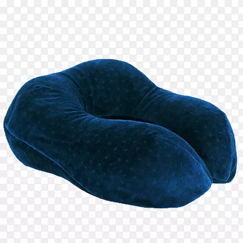 枕抛枕垫颈-深蓝色古典典雅u-枕