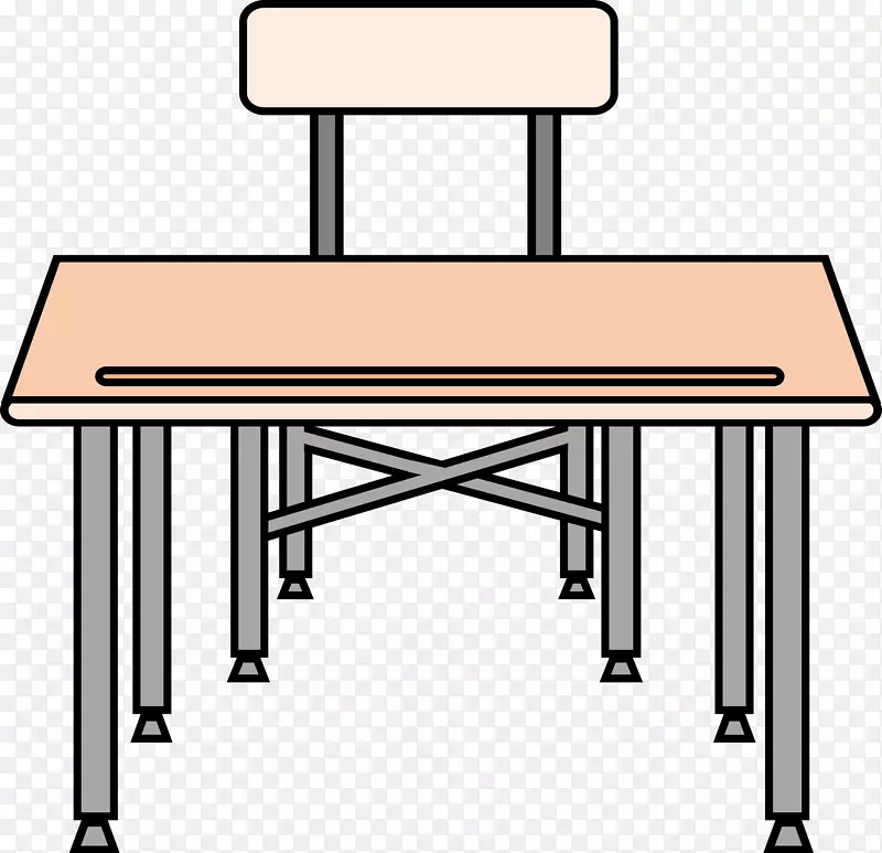 课桌学生剪贴画-学校餐桌剪贴画