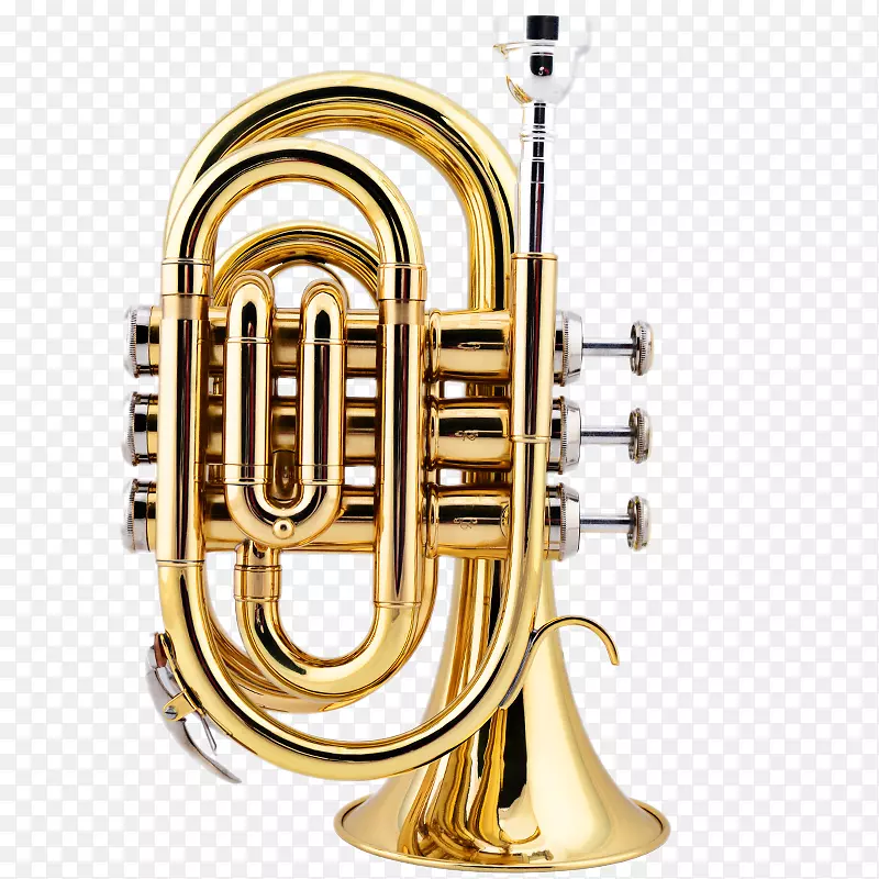 Cornet喇叭，黄铜乐器，管乐器-不。B扁喇叭掌