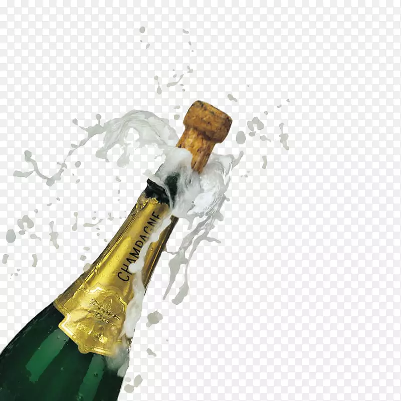 香槟酒夹艺术-香槟爆竹透明图片