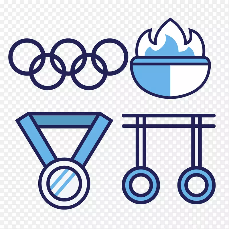 奥运符号剪贴画物理奥运火炬奥运五环