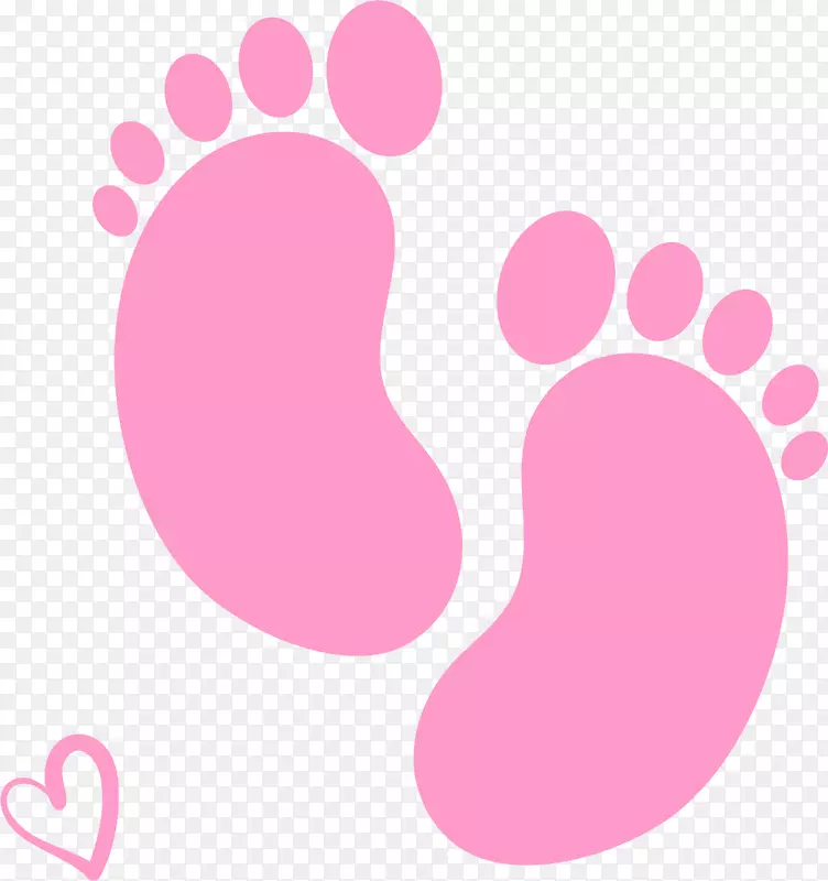 婴儿剪贴画.新生儿的脚印