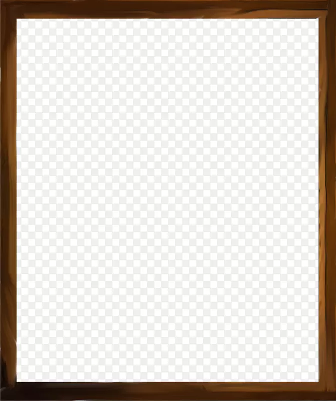 方形画框文字棋盘木材染色棕色框架