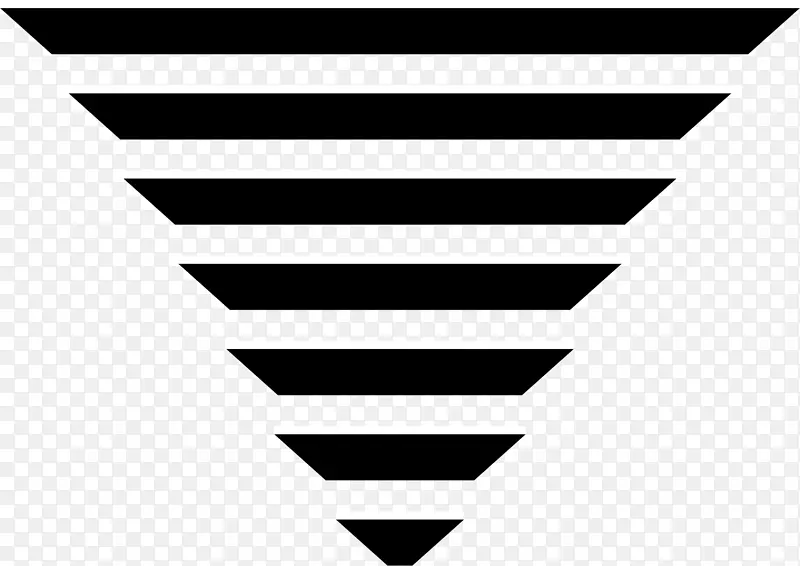 黑白线三角-黑白金字塔