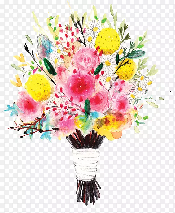 花卉设计花束诺赛克插画-花束