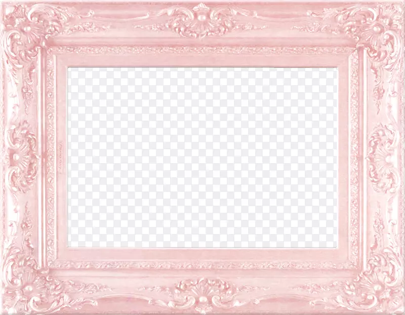 粉红画框-粉红色框边框欧式图案