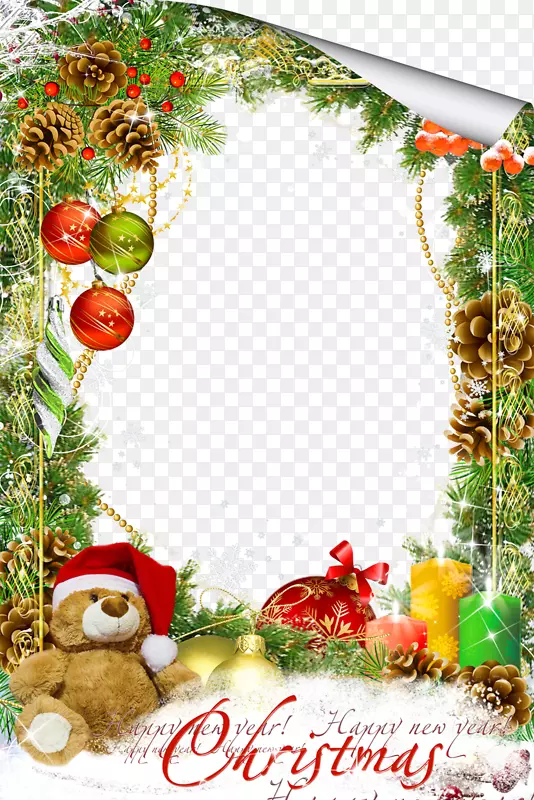 圣诞画框剪贴画-心情帧图片