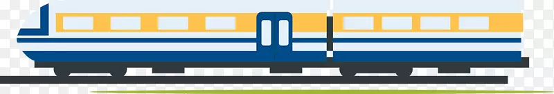 快速运输列车图标-可爱的彩色地铁列车