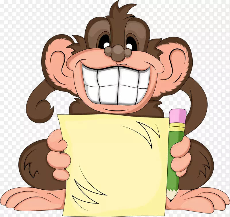 猴子幽默卡通剪辑艺术-猩猩标签