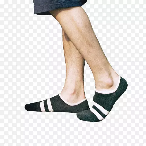 脚袜设计师-男式黑条纹袜子
